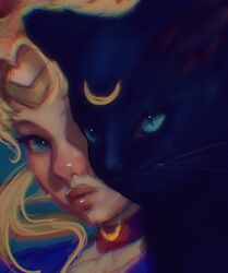 luna (sailor moon) from bishoujo senshi sailor moon