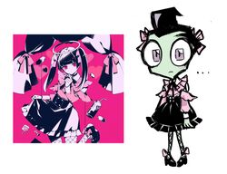 zim (invader zim) from darling dance (vocaloid) by linterteatime