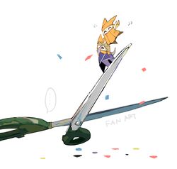scissors (paper mario) from paper mario by apios