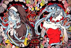 hatsune miku from vocaloid by 3kuma