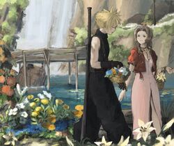 aerith gainsborough from final fantasy by soraoyogusakana
