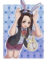white rabbit (alice in wonderland) from akebi-chan no serafuku