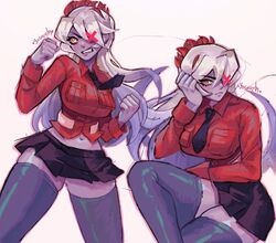 fukua (skullgirls) from hazbin hotel