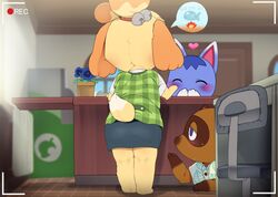 isabelle (animal crossing) from animal crossing by dagasi
