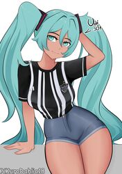hatsune miku from vocaloid by kurodahlia18