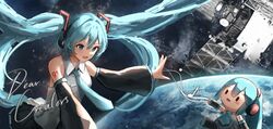 hatsune miku from vocaloid