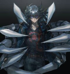fudo yusei from yu-gi-oh! by mokopuru