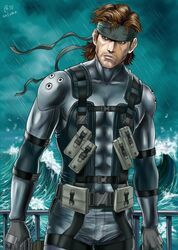 solid snake from metal gear (series) by autumn-sacura