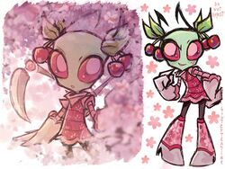 hatsune miku from invader zim by linterteatime