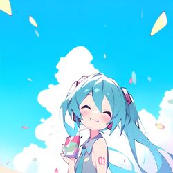 hatsune miku from vocaloid