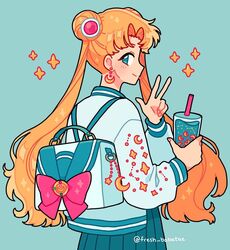 sailor moon from bishoujo senshi sailor moon by emily kim