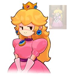 princess peach from paper mario