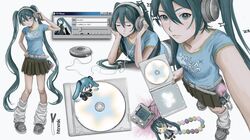 hatsune miku from vocaloid