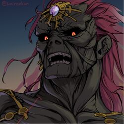 ganondorf from the legend of zelda by monbetsu kuniharu
