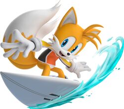 tails (sonic) from mario & sonic at the tokyo 2020 olympic games