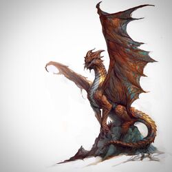 copper dragon (d&d) from dungeons & dragons