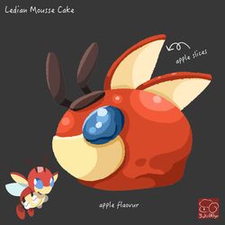 ledian from pokemon by yuki00yo