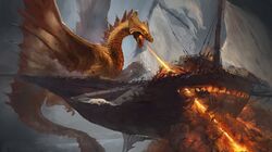 brass dragon from dungeons & dragons
