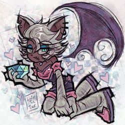 rouge the bat from sonic (series) by linterteatime