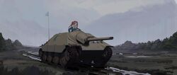 kadotani anzu from girls und panzer