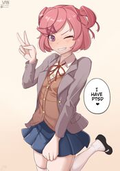 natsuki (doki doki literature club) from doki doki literature club by vaniste