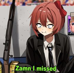 donald trump from doki doki literature club by mykokampfwagen
