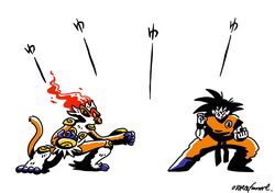 infernape from dragon ball by osare graffiti