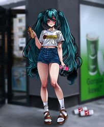 hatsune miku from vocaloid