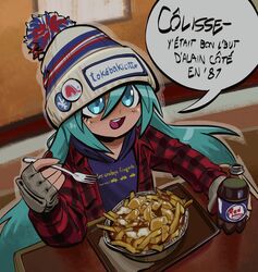 hatsune miku from national hockey league by fleur-de-lis