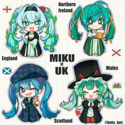 hatsune miku from vocaloid