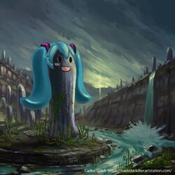 hatsune miku from vocaloid