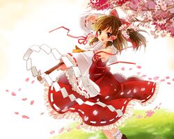 hakurei reimu from touhou by funifuni