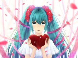 hatsune miku from vocaloid by bou nin