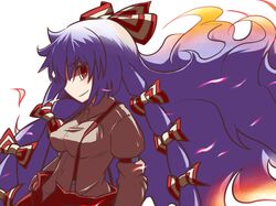 fujiwara no mokou from touhou by hakika