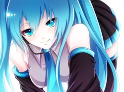 hatsune miku from vocaloid by heki kiri