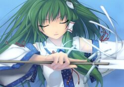 kochiya sanae from touhou by rokuwata tomoe