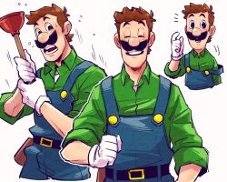 luigi from nintendo by yowasabimechaoc