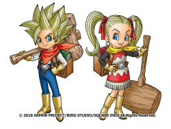 female builder (dqb2) from dragon quest by toriyama akira