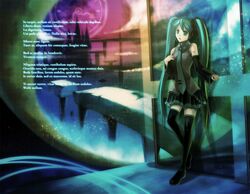 hatsune miku from vocaloid by nori (artist)