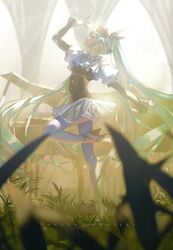 hatsune miku from vocaloid by goroku