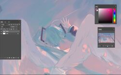 hatsune miku from vocaloid by genn 00o