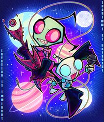 gir (invader zim) from invader zim by linterteatime