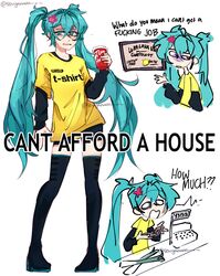hatsune miku from vocaloid