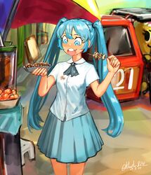 hatsune miku from vocaloid by khester824