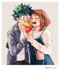midoriya izuku from boku no hero academia by tabetai omochi