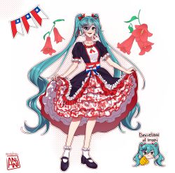 hatsune miku from vocaloid by annidrw