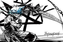 black star from soul eater by zzyzzyy