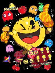 blinky (pac-man) from galaxian by yasaikakiage