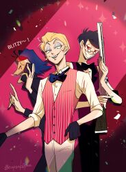 alastor (hazbin hotel) from hazbin hotel by kin (58n58n58n)