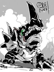 monochromon from digimon by oden (odenzzi)